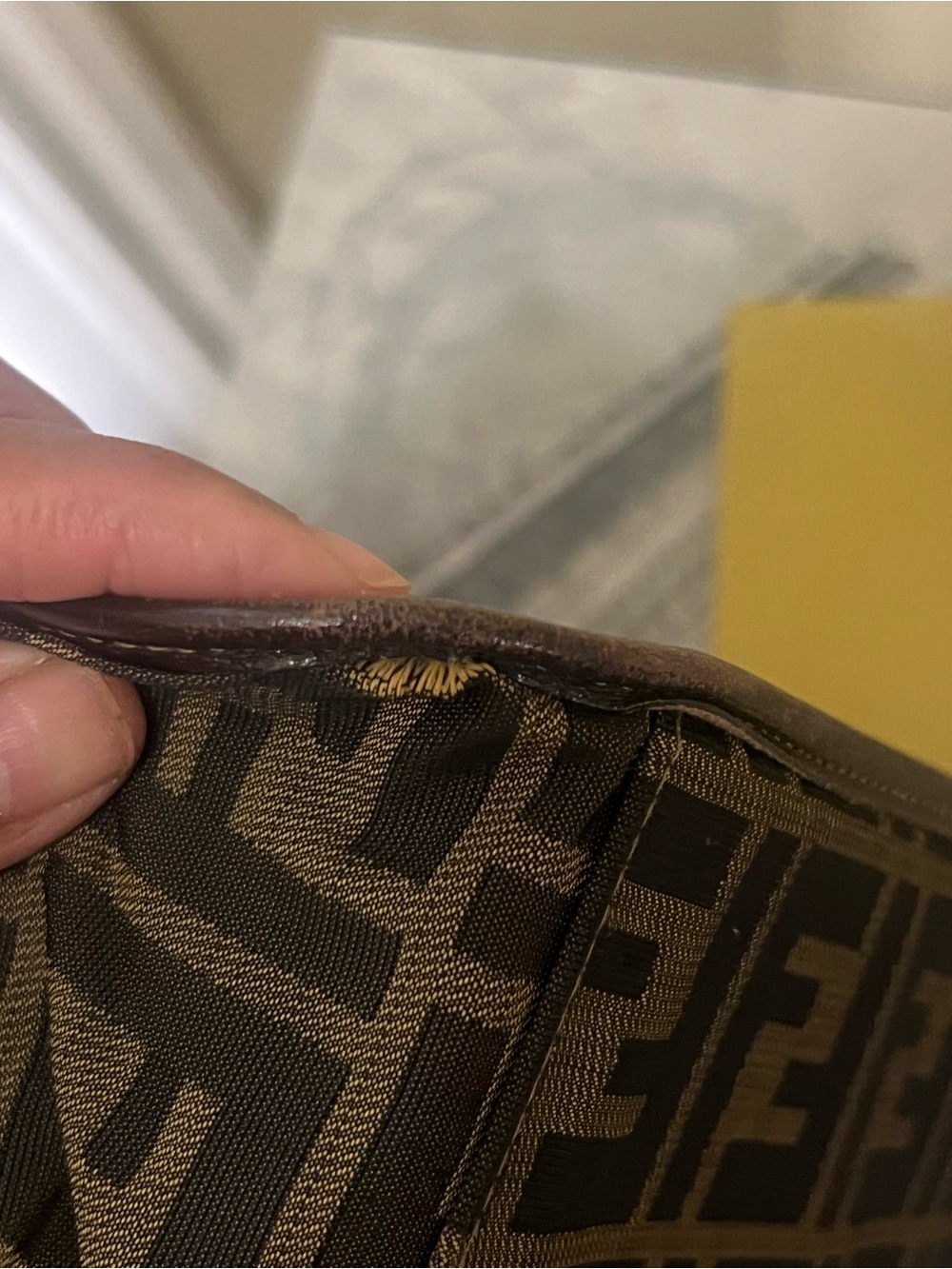 Fendi Brown Monogram Canvas Tote Bag - Picture 8 of 10